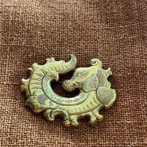 Vintage MMA - CMA Metropolitan Museum of Art Chinese Dragon Pin Brooch